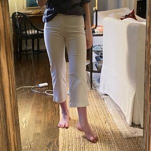 Banana Republic White, fitted, Capri pants